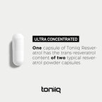 Ultra High Purity Resveratrol Capsules - 98% Trans-Resveratrol - Highly Purified and Highly Bioavailable - 180 Caps Reservatrol Supplement
