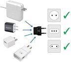United States to Italy Travel Power Adapter to Connect North American Electrical Plugs to Italian Outlets for Cell Phones, Tablets, eReaders, and More (2-Pack, Blue)