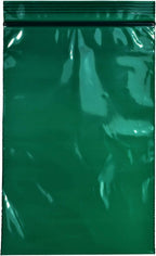 uGems 6" x 9" Green Resealable Bags -100 Pack of Opaque Plastic Storage Bags for Privacy, Light Protection, and Food Storage Ideal for Crafts, Tools, Office Supplies, FDA Compliant r69gr-100