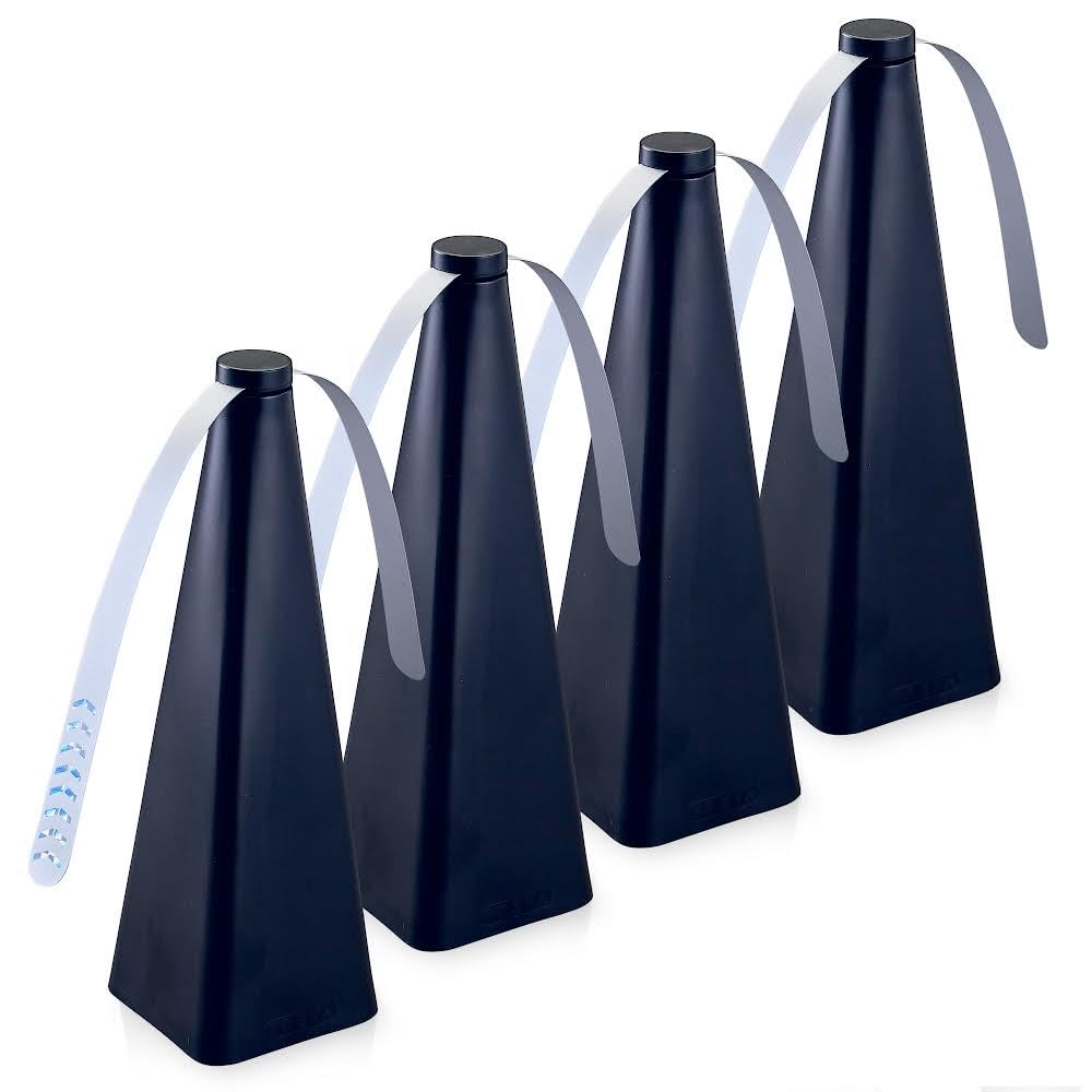 Treva Bug Fan Fly Deterrent with Holographic Blades 4-Pack Black