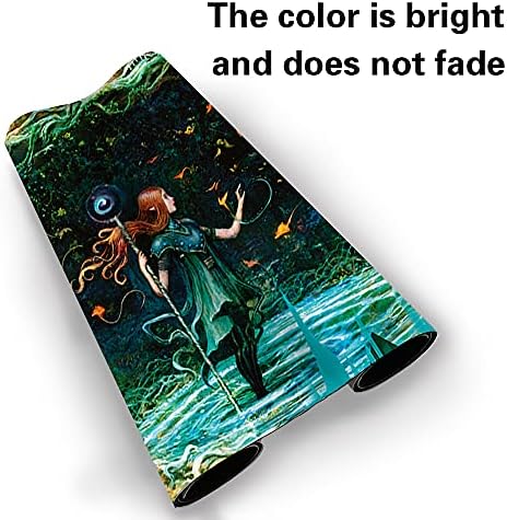 Board Game MTG Playmat Games Size 60X35 cm CCG Compatible for MTG CCG RPG Trading Card Game (Growth Spiral)