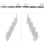 ARRYNTHEON Landscape Edging Kit 6.7 in Tall Decorative Double-Sided Wood-Look Fence Garden Border, Flower Bed Edging with 30 Anchoring Spikes, 13.9 Foot Kit (White)