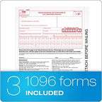 Adams 1099 NEC 3 Up 2021 Continuous Forms, 4 Part Carbonless Forms, for Pin Fed Dot Matrix Printers, with 3 1096, 20 Pack (TXA2299-NEC21)