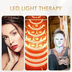 Red Light Therapy for face, 7 Colors LED Face Mask Light Therapy, Led Face Mask Light Therapy At Home, Blue Red Light Therapy Mask for Face