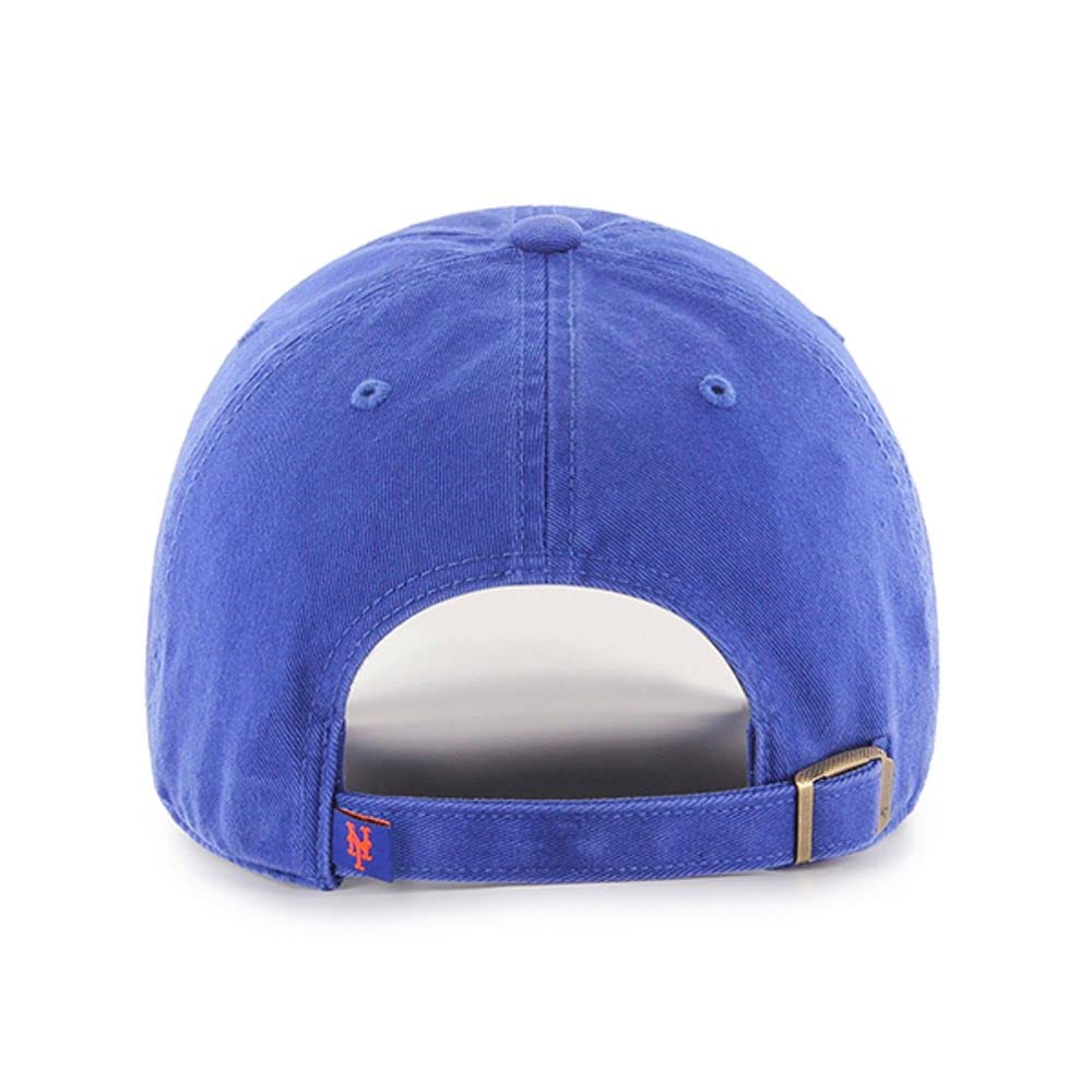 47 New York Mets Clean Up Dad Hat Baseball Cap - Royal/Mr. Met, One Size