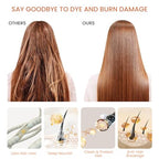 Hair Dye Shampoo 3 In 1, 100% Gray Hair Coverage, Dark Wine Red Hair Color Treated Burgundy Shampoo Para Canas, Root Touch 15 Minutes, Home Use for Men & Women Parent, 500ml