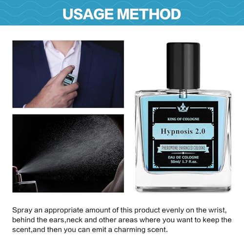 Pheromone Cologne For Men, Hypnosis 2.0 Cologne For Men, Pheromone Perfume, Mens Cologne, Feromonas Perfume For Men Cologne, Men's Cologne 1.7oz