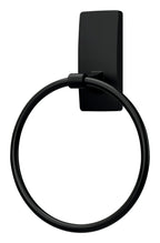 Command Hand Towel Holder Matte Black with Water Resistant Command Strips, Rust Resistant Bathroom Organizer, Holds up to 5 lbs