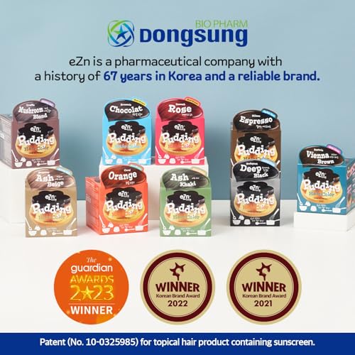 eZn Pudding Hair Dye Ammonia Free Semi-Permanent Self Hair Dye DIY Kit included contain Keratin Made in Korea Beauty (Ash Beige)