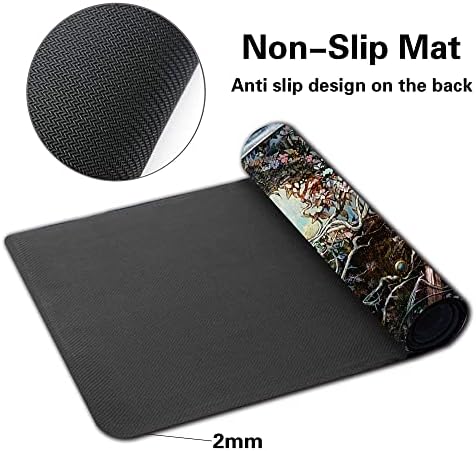 Board Game TCG Playmat Table Mats Games Size 60X35 cm Mousepad Compatible for MTG CCG RPG Trading Card Game (MTG1-THRONE of ELDRAINE Teaser)