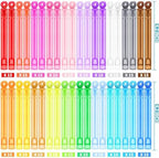 Birthday Party Favors Toys for Kids Child, 300 Pcs 20 Colors Mini Bubble Wands Assortment, Christmas Stuffers, Wedding Celebration,Thanksgiving New Year, Bath Time, Summer Outdoor Gifts for Girls Boys
