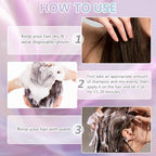 Polar Hair Dye Shampoo, Polar Hair Care, Polar Hair Care Instant Dye Shampoo, Natural Hair Color Shampoo for Gray Hair Coverage, Suitable for Women & Men (Dark Brown)