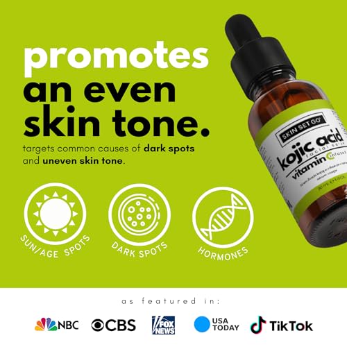 Extra Strength Kojic Acid Serum 7.5% Vitamin C Infused Dark Spot Corrector For Face And Body