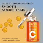 Advanced Vitamin C Gloss Serum - Stabilized Complex with Hyaluronic Acid & Centella | Hydrating Facial Essence for Dullness & Uneven Texture, Sensitive Skin-Friendly Formula, 1 fl oz