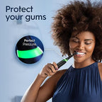 Oral-B iO Deep Clean Rechargeable Electric Powered Toothbrush, Icy Blue with iO Series 3 Limited, 2 Brush Heads and Travel Case - Pressure Sensor to Protect Gums - 3 Cleaning Settings - 2 Minute Timer