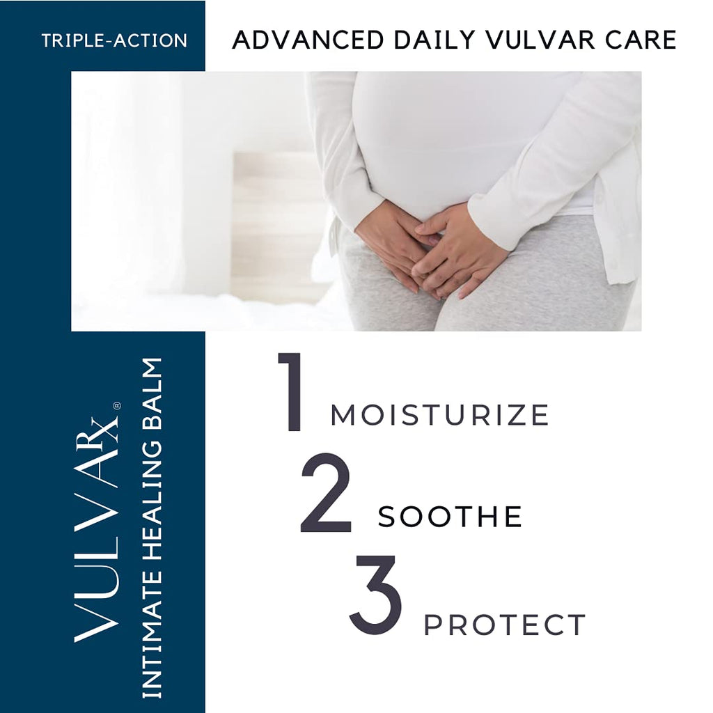 VulvaRx Intimate Moisturizing Balm for Vulvar Skin Care, Organic, Estrogen-Free, 2 oz