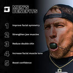 Jawzrsize Pop 'N Go Jaw, Face, and Neck Exerciser - Define Your Jawline, Slim and Tone Your Face, Look Younger and Healthier - Helps Reduce Stress and Cravings - Facial Exerciser (Intermediate Neon)