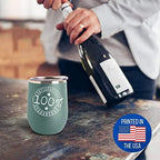 I'm Addicted To Sangak Wine Glass Funny Food Lover Gift Insulated Tumbler With Lid Teal