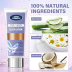 Magnesium Cream for Sleep, Nighttime Magnesium Lotion for Kids & Adults, Natural Calming Cream Support for Sleep, Stress Relief & Calm Mood, Rapid Absorption, Purple