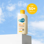 Derma B Everyday Sun Block Large Size Sunscreen SPF50+ PA++++ 6.71 Fl Oz, 200ml Fast-Absorbing Lightweight SPF Moisturizer, Facial Body Non-Sticky Sunscreen for Dewy Skin, Korean Sun Protection Lotion