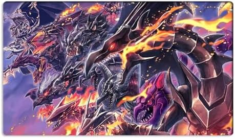 New Playmat Red-Eyes Black Dragon TCG CCG Trading Card Game Mat No Zones + Free Bag (ZD014-624-K)