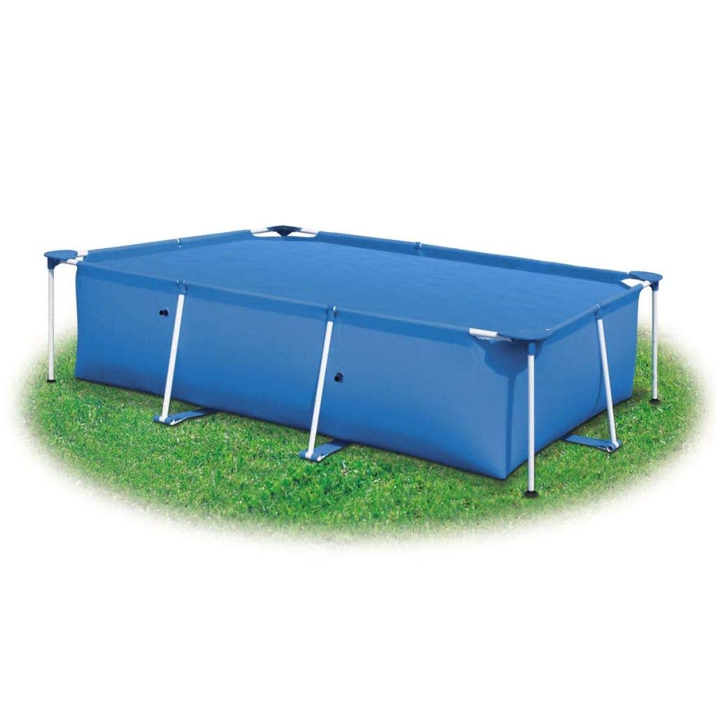 FAMIROSA Rectangular Pool Cover, Solar Cover for In-Ground and Above-Ground Pools, Pool Cover Protector, Heat Retaining Blanket, Floating Solar Pool PE Film with Air Chambers,118.1" x 78.7",Black