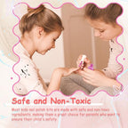 Kids Nail Polish - 18 Color Non Toxic Nail Polish for Kids Quick Dry Peel-Off Water Based Toddler Nail Polish, Rainbow Colors Gifts Nail Polish Kids for Ages 3+