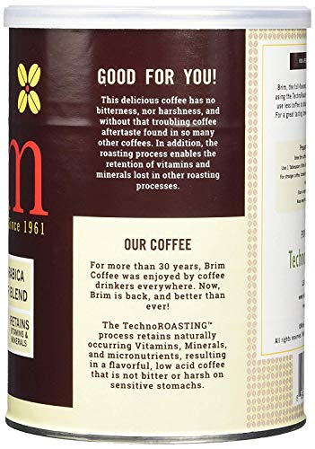Brim Low Acid Ground Coffee, Regular Blend, 12 OZ