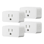 Amazon Basics Smart Plug, Works with Alexa Only, Voice Control, Remote APP Control, Schedule, Compact Design, Versatile, 2.4 GHz Wi-Fi, No Hub Required, 4-Pack, White