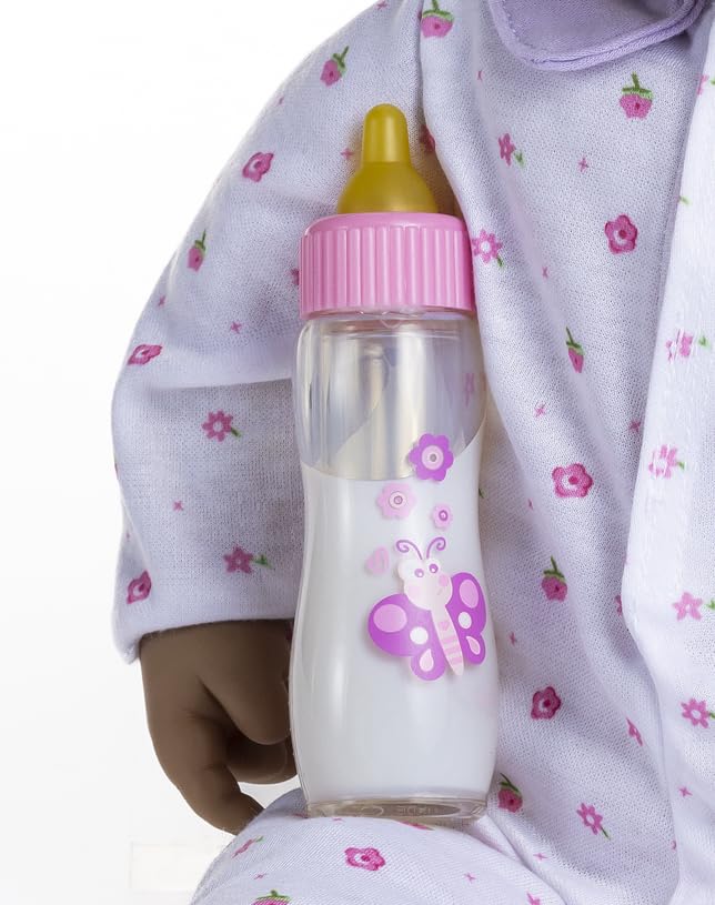 JC Toys - La Baby - Hispanic 20-inch Large Soft Body Baby Doll - Washable - Removable Purple Outfit with Hat and Pacifier - For Children 2 Years and up