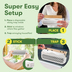 BugMD Barfly and Window Fly Trap Bundle - Window Fly Paper Trap for Indoor, Window Fly Strips for Home, Fly Catcher