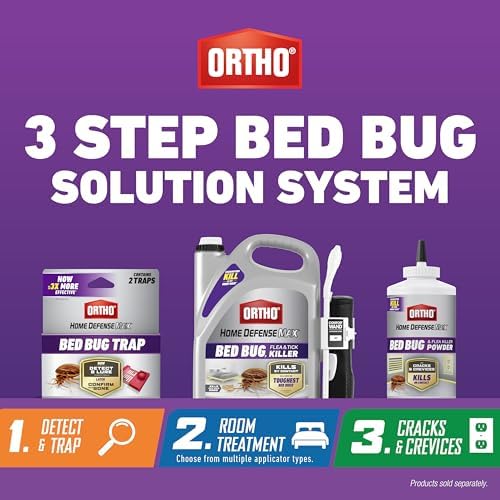 Ortho Home Defense Max Bed Bug, Flea and Tick Killer with Comfort Wand, Bed Bug Spray, Kills Bed Bug Eggs, Fleas and Ticks, 1 gal.
