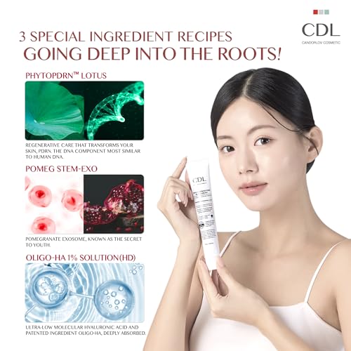 Collagen Boosting Glass Cream, Korean Glowing Skin Deep Hyrdration for 72 HR, Instant Elasticity Improving,PDRN Pomegrante Hyaluronic Acid, Korean SKin Care, 1.69 oz