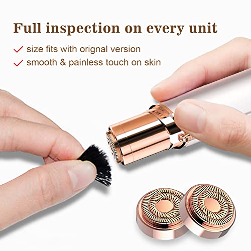 Refill for Flawless Replacement Heads Compatible with Finishing Touch Facial Hair Removal tool for Women As Seen On TV, 8-pc Pack