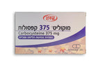 Mucolit 375 Capsules Carbocyteine 375mg, A Mucoregulator that Reduces Mucus Viscosity and Abrasion, for Relief of Respiratory System Disorders, accompanied by Increased phlegm Secretion - Pack of 20