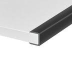 Rubber Edge Trim, Self-Adhesive Flexible Edge Protector for Plywood, Cabinet and Drawer, 3/4" Peel and Stick U Shaped Edge Banding for Wood, EPDM Material, Fit 0.75"(19mm), Length 10Ft