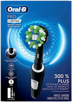 Oral-B Pro Limited Electric Toothbrush with (2) Brush Heads, Rechargeable, Black