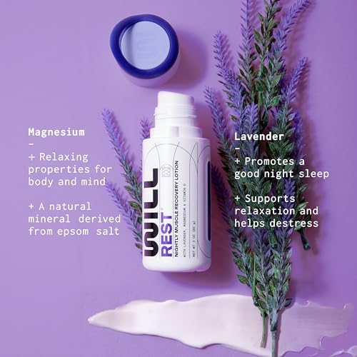 Magnesium Lotion for Sleep I Nightly Topical Magnesium Cream for Relaxation I Vitamin D & Lavender Lotion for Better Sleep & Relief I 3 Fl oz (2 Pack)