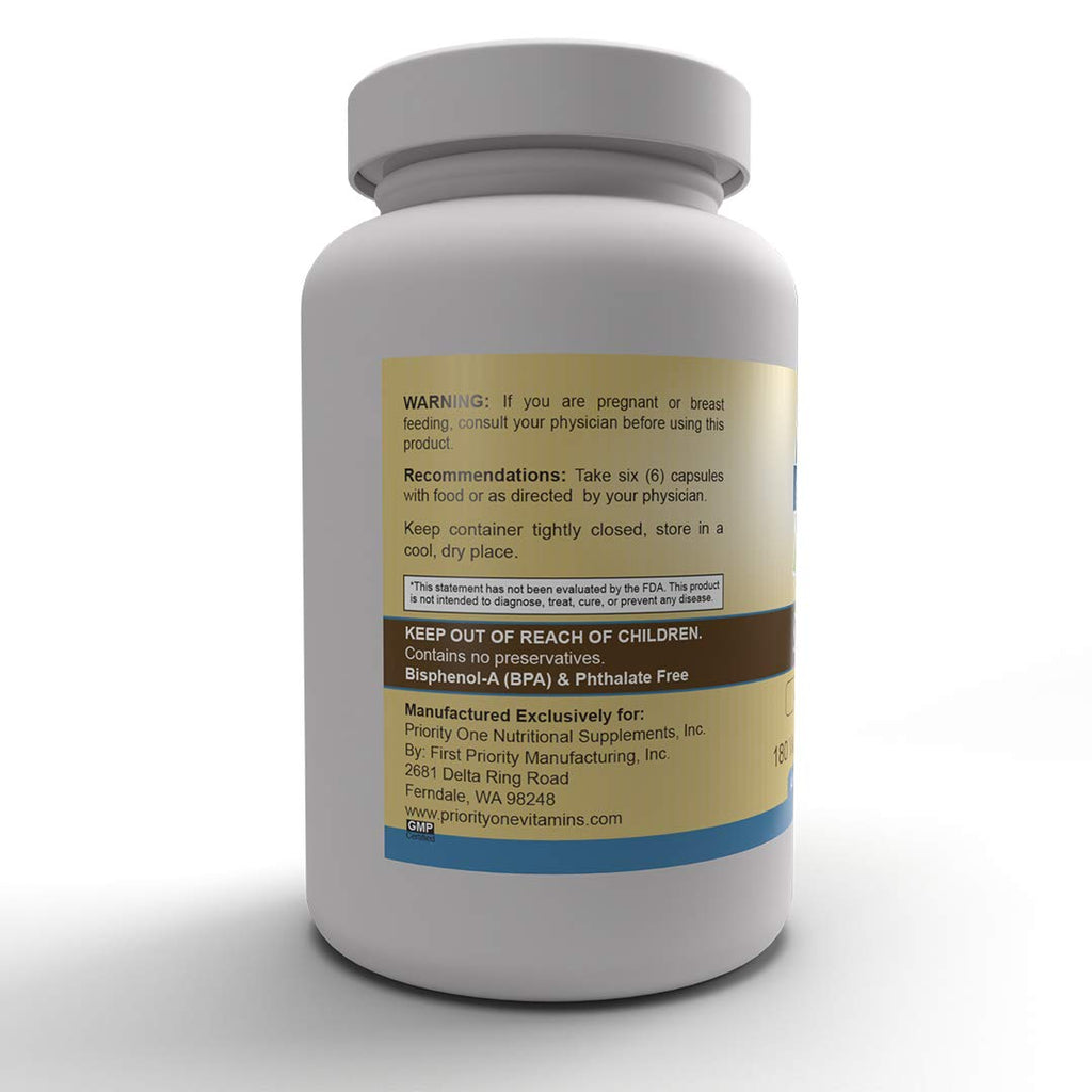 Priority One Vitamins SIBOtic™ (180) Caps - Support for Healthy Small Intestinal Bacterial Balance.* Exclusive Formulation by Dr. Mona Morstein Clinical Strength