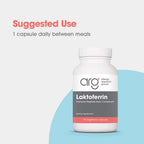 Allergy Research Group ARG Laktoferrin - 350 mg Lactoferrin - Immune System & Gut Health Support - Gluten-Free & Non-GMO - 90 Servings - 90 Capsules
