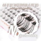 Upgraded,Natural Lash Clusters 8mm C Curl with No Plastic Feel,Cluster Eyelash Extensions Wispy, Ultra-Soft Individual Lashes with Thin Band,long-lasting and New comfort,Radiant Style [Ehszm Beauty]