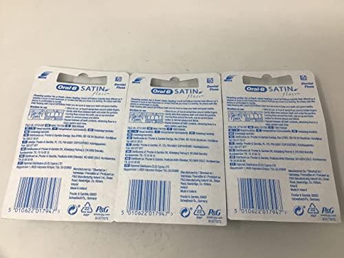 Oral-B Satin Floss Mint - 25 m, Set of 3 by Oral-B