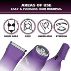 Wahl Pure Confidence Rechargeable Electric Trimmer, Shaver, & Detailer for Smooth Shaving & Trimming of The Face, Underarm, Eyebrows, & Bikini Areas – Model 9865-100