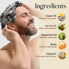 Batana Oil Shampoo with Biotin & Tea Tree Oil - Hair Growth & Thickening Shampoo for Men & Women - Sulfate Free, Promotes Hair Strength & Hydration, 16 fl oz