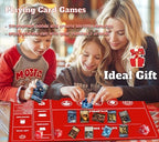 Card Game Playmats MTG Playmat for Beginner 2 Pack with Dices, Magic Mat Commander Deck Card Playmat for TCG MTG Accessories Play Mat 24x14 Inches Duel Card Battles, Black/Red