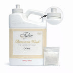 TYLER CANDLE COMPANY Glam Wash Diva 64 Fl Oz Laundry Detergent/with Dryer Sachet Single Pouch, Pull and Pour Spill Proof Cap c