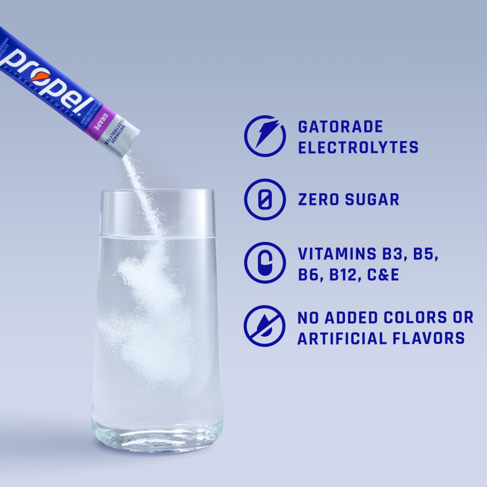 Propel Electrolyte Powder Drink Mix, 3 Flavor Variety Pack, (32 Servings)