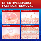 1.6"x 60" Medical Silicone Scar tape for Scars: Medical Grade Scar Sheets Reduces the Appearance of Scars from surgical Acne Stitches Burns More