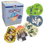 Ortopad® Bamboo Boys Eye Patches, 50/Box (Regular Size, 4+ yrs) Racing Flames Pack