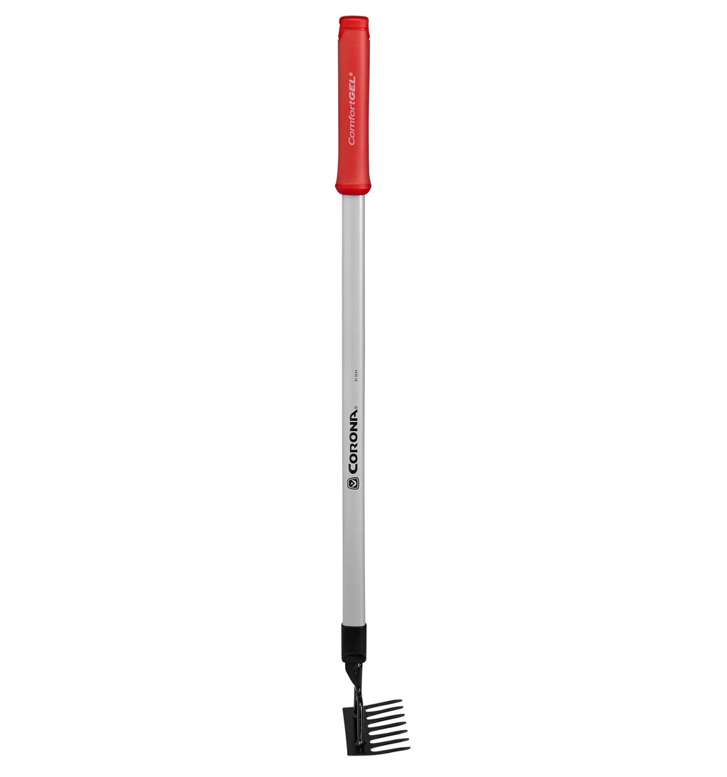 Corona Tools GT 3234 Reach 7-Tine Extended Rake, Silver,RED,Black